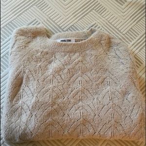 Double Zero Cream Oversize Sweater